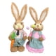 thumbnail image 5 of Estatua de conejo de paja, figura de conejo, regalos de fiesta, escultura de modelo animal artificial Rosa, 5 of 9
