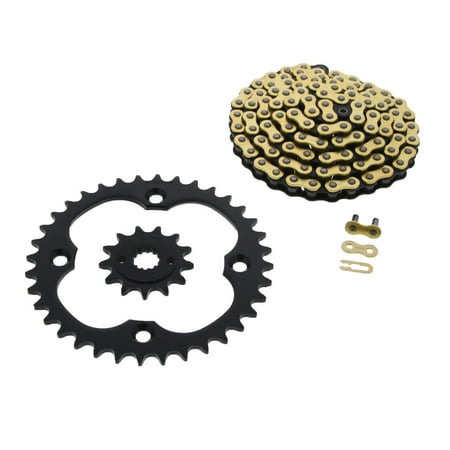 - 06-08 Suzuki LTR450 450 QuadRacer CZ Gold MX Chain & Silver Sprocket 13/36 104L