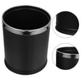 thumbnail image 1 of PENIKOKO trash can kitchen Black Round Iron Rubber Fireproof Waste Management 1Pack, 1 of 8