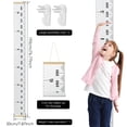 thumbnail image 2 of Pcapzz Kids Wall Hanging Growth Chart,Canvas Growth Height Chart Waterproof Height Growth Chart Measuring Chart Ruler,195×20cm, 2 of 11