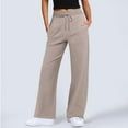thumbnail image 2 of Women's Pants, High Waist Baggy Wide Leg Yoga Sweatpants, Lightweight Comfy Casual Daily Bottoms With Pockets, 2 of 6