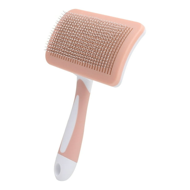 Cepillo para el aseo de perros y gatos. Herramienta suave para eliminar el pelo muerto con plástico, para uso en interiores y exteriores.