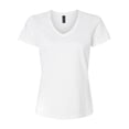 thumbnail image 5 of Gildan Softstyle Women’s V-Neck T-Shirt, V Neck Tee for Women's, Full Cotton, White, 2XL, 5 of 5
