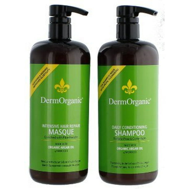 Dermorganic Shampoo Masque Liter Duo 33 8oz Each Walmart Com Walmart Com