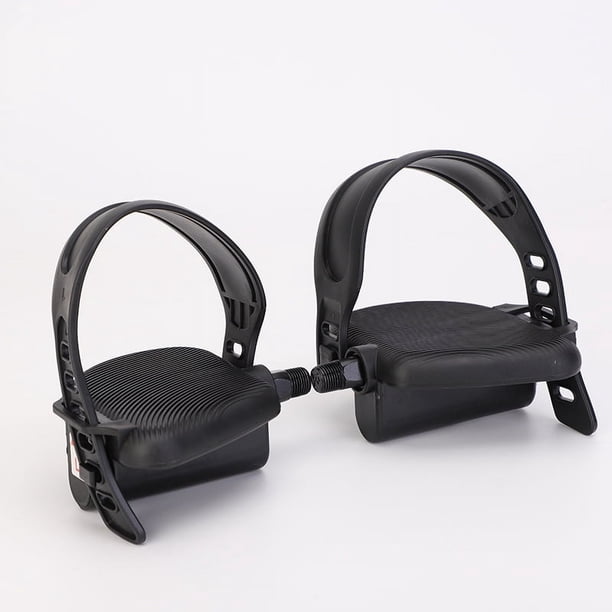 1 par de pedales de bicicleta estática con correas antideslizantes para bicicleta estática - 1/2 pulgada