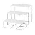 thumbnail image 4 of Luzkey Cake Stand,Display Stand Risers Shelf 3 Tiered, Rectangle Metal Home Decor Display Rack for Candy Cupcake Toys Figure Perfume White, 4 of 8