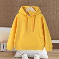 thumbnail image 4 of Kogui Hoodies for Kids Boys Boys Tween Pullover Hoodie Kids Long Sleeve Sweatshirts Size 9-10 (Yellow,9-10 Years), 4 of 6