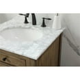 thumbnail image 4 of Elegant Decor Metropolis 24" Aluminum MDF Single Bathroom Vanity in Driftwood, 4 of 8