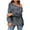 Gray, variant on Lovskoo 2024 Sweaters for Women Long Sleeve Loose Knit Sweater Comfortable Round Neck Trendy Pullover Sweater Clothing Gray