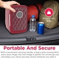 thumbnail image 6 of Frigidaire 6 Can Mini Cooler with Bluetooth Speaker, 4 Liter Personal Fridge with AC/DC Adapter, Merlot, 6 of 10