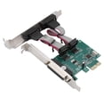 thumbnail image 4 of ST36 PCI-E a 2 puertos serie + 1 puerto paralelo Adaptador de tarjeta combinada Convertidor Tarjeta vertical, 4 of 8