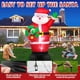thumbnail image 5 of 2.43M Inflable Navidad Exterior Santa Claus, Que sostiene la Guirnalda Decoracion Navidad Luces LED Coloridas giratorias integradas para Navidad decoración, Fiesta de Navidad, césped, Interior, 5 of 6