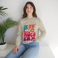 thumbnail image 7 of Womens Adult, In My Disco Era Crewneck Sweatshirt, Retro Groovy 70s Disco, 7 of 7