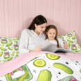 thumbnail image 4 of Erosebridal Pickle Queen Comforter Sets for Girls, Pickle Queen Comforters, Pink Reversible 3-Piece 1 Comforter and 2 Pillowcases, 4 of 6