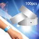 thumbnail image 5 of 100 piezas de pulseras autoadhesivas para suministros de eventos Plata, 5 of 9