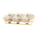 thumbnail image 5 of Juego de buffet Chafing Dish, cazuela, servidor de buffet con tapa de vidrio, calentador Blanco, 5 of 9