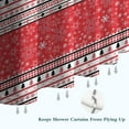thumbnail image 6 of Red Christmas Striped Pattern Shower Curtain 36"x72" ,Bathroom Decorative Shower Curtains Set with 12 Hooks,Modern Waterproof Washable Shower Curtain, 6 of 6