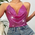 thumbnail image 6 of Levmjia Dressy Tank Tops For Women Sequin V Neck Pullover Party Blouse Elegant Shiny Clubwear Casual Daily Wear Polyester Comfortable Machine Wash, 6 of 9