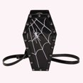 thumbnail image 2 of Moontgen Women Coffin Satchel Bag Cartoon Pu Leather Halloween Sling Purse (Style 6), 2 of 9