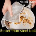 thumbnail image 1 of Paño de cocina de seda plateada, trapo de alambre de acero, paño de descontaminación, alambre de metal, malla de doble cara, trapo antiadherente para aceite, 1 of 3