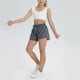 thumbnail image 2 of Odeerbi 4-13 Años Niñas Bermudas Deportivas de Verano Pantalones Cortos de Yoga de Color Sólido Con Cremallera Y Bolsillo, 2 of 8
