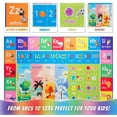thumbnail image 6 of YJ.GWL Kids Play Rug ABC Educational Area Rug Learning Carpet for Children Play Mat for Bedroom Playroom Nursery,Blue & Colorful,5x7 Feet, 6 of 6