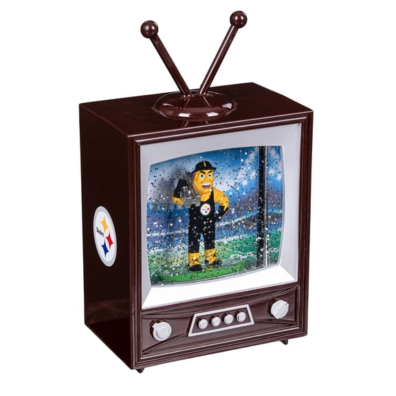 Pittsburgh Steelers 8" Vintage TV Water Globe Lantern with Mascot