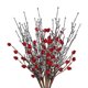 thumbnail image 1 of Orden de compra con imagen Pedido mínimo de 120 ramas Simulación navideña de esquejes de frutos rojos granada roja pequeña y nieve de 45 cm espuma de fruta/plástico/papel ANGGREK  Otros, 1 of 8