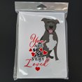 thumbnail image 3 of Pit Bull Blue #3 so Loved Greeting Cards and Envelopes Pack of 8 7 in x 5 in, 3 of 3