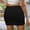 Black, variant on Women's Stretchy High Waist Pleated Mesh Layered Bodycon Mini Skirt for Party Club and Daily Wear