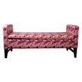 thumbnail image 2 of ORE International 24" Tall Polyurethane Geometric Storage Bench in Pink, 2 of 4