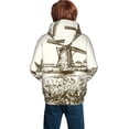 thumbnail image 3 of Bingfone Dutch Windmill Pattern Youth Classic Hoodies Soft Hooded Pullover Sweatshirts for Girls and Boys, 3 of 6
