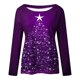 thumbnail image 4 of Tops de Otoño Para Mujer Tops Con Estampado Navideño Blusa de Jersey de Árbol Con Cuello Redondo de Manga Larga A La Moda Odeerbi  ODB179104, 4 of 5