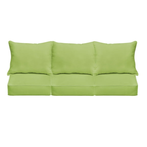 Apple Green Indoor/Outdoor Deep Seating Sofa Set, Corded