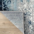 thumbnail image 5 of World Rug Gallery  Distressed Abstract Watercolor Area Rug Blue 9' x 12' 9' x 12' Indoor Living Room, Bedroom, Dining Room Navy, Ivory, Grey Rectangle, 5 of 5