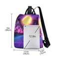 thumbnail image 3 of FORMRS Women's Travel Backpack Purse Anti-Theft Hidden Pockets Casual Shoulder Bag, Purple Neon Road, 3 of 7
