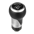 thumbnail image 1 of Juego de palanca de cambios de 6 velocidades, perilla de cambio, mango de cabeza apto para Audi A3 8P 2003-2013, tono plateado negro, 1 of 1