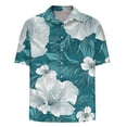 thumbnail image 5 of Jjayotai Mens George Tee Shirts, Men's Casual Shirts, Short Sleeve Vintage Bowling Shirt, Summer Button Up Top, Mens Hawaiian Shirt, 5 of 5