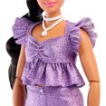 thumbnail image 2 of Barbie-Poupée Deluxe Style-avec haut violet métallisé et short, 2 of 7