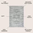 thumbnail image 3 of JONATHAN Y MODERN PERSIAN 5' Square Area Rug, Vintage Medallion - Light Grey, MDP108B-5SQ, 3 of 9