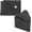 Black, variant on Slim Leather Card Holder with Snap Closure, 2 Pcs Front Pocket Wallet Case for Cash Coin Men and Women Business Office, Black/Red