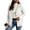 04-White, variant on Sleeveless Hoodie Women Plus Size Button Down Drawstring Vest Jackets Hooded Sweatshirt Outerwear with Pockets