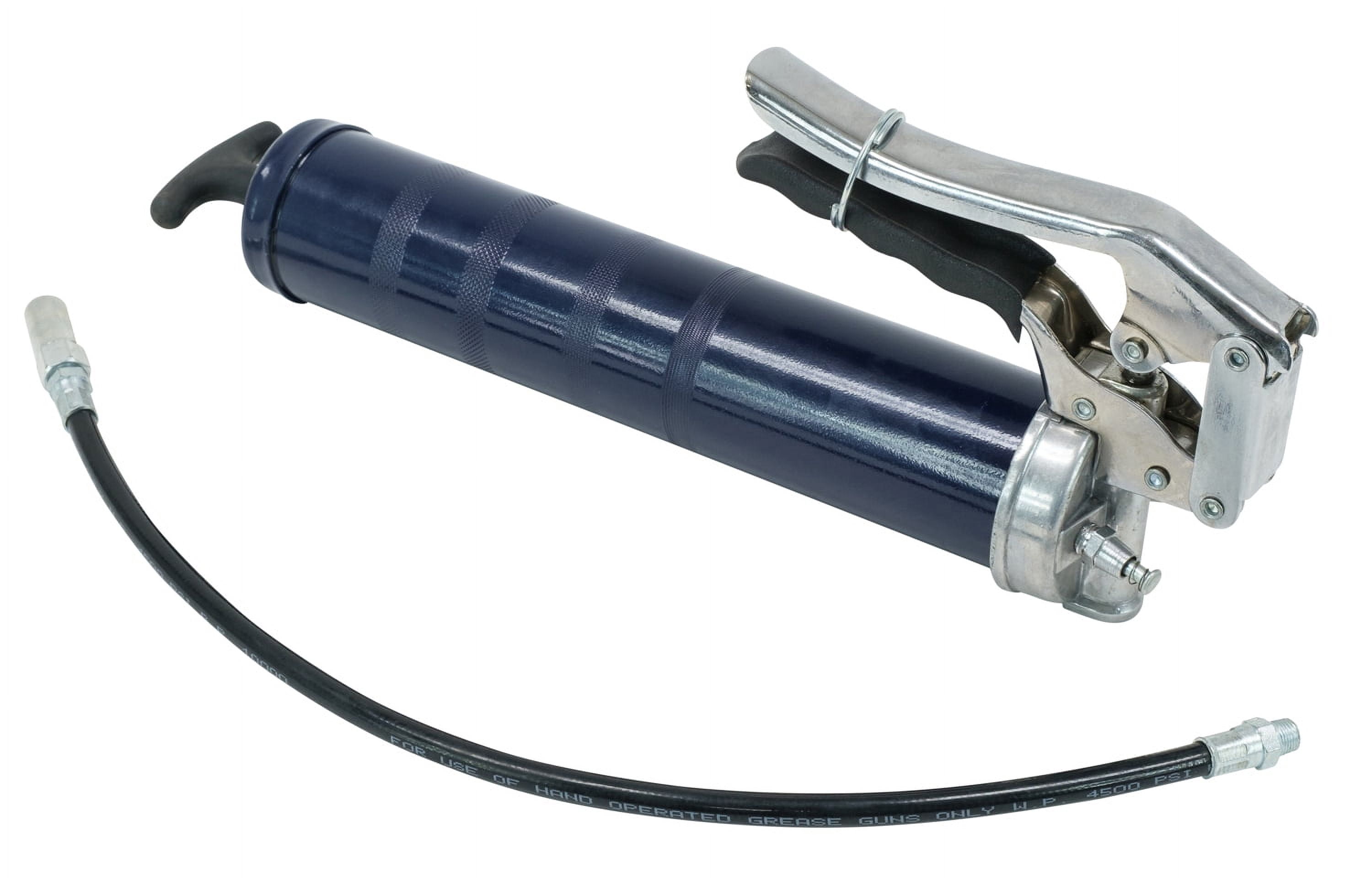 Pistol Grip Grease Gun, 5000 PSI, 18" Hose, Capacity, 16oz Bulk/ 14oz Cartridge