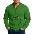 thumbnail image 4 of Mens Christmas Shirt Long Sleeve Tacky Christmas Sweatshirt Men Green M, 4 of 4