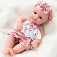 thumbnail image 4 of Gqtwoy Reborn Doll Vinyl Doll Companion Simulation Doll, Realistic Soft Material, Stress Relief Gift, Life-like Features, Weighted Body, 4 of 6