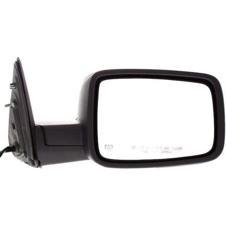 Right Passenger Side Power Mirror Textured with Turn Signal Heated Glass and Puddle Lamp without Tow Auto Dimming Glass and Memory – Compatible with 2009 – 2010 Dodge Ram 1500