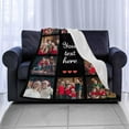 thumbnail image 5 of Personalized Photo Blankets Customized Throw Blankets with Picture Birthday Christmas Anniversary Valentines Mother's Day Gifts for Mom Women Best Friends Couple 6 Pictures Blankets, 5 of 5