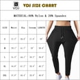 thumbnail image 3 of VDJ Womens Hiking Pants Lightweight Breathable Quick Dry Joggers Elastic Waist Athletic Running pants with Size Pockets Size XL, 3 of 10