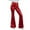 01_Red, variant on Womens Workout Pants Casual High Waist Flare Stretchy Thin Gold Print Trousers Bootcut Bottoms Womens Trousers 01_Red,S
