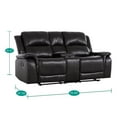 thumbnail image 4 of Naomi Home Katie Contemporary Recliner Collection-Color:Espresso,Style:Sofa Set, 4 of 7